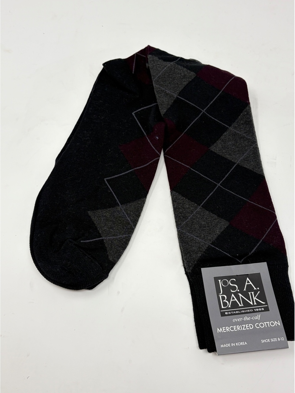 Jos. A. Bank Over-the-Calf Mercerized Cotton Dress Socks, Sz